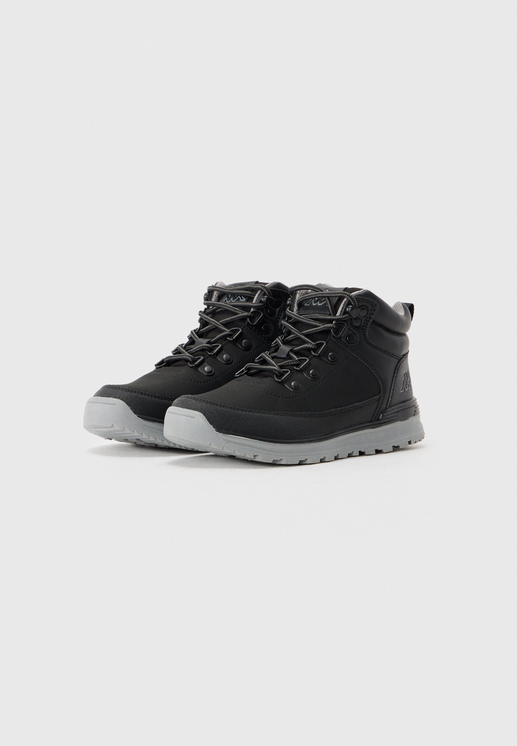 Kappa MONSI UNISEX - Stivaletti stringati - nero/grigio