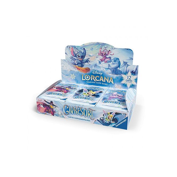 Exhibidor (Caja de 24 sobres) - DISNEY - Frostbite - Más de 200 cartas - Expansión Disney Lorcana - Cartas nuevas
