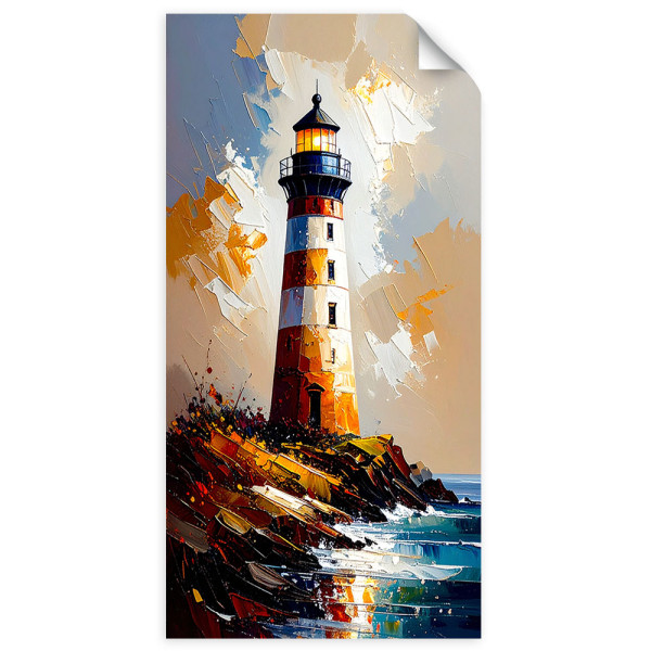 Naklejka na ścianę do salonu sypialni Feeby Latarnia morska Natura 40x80