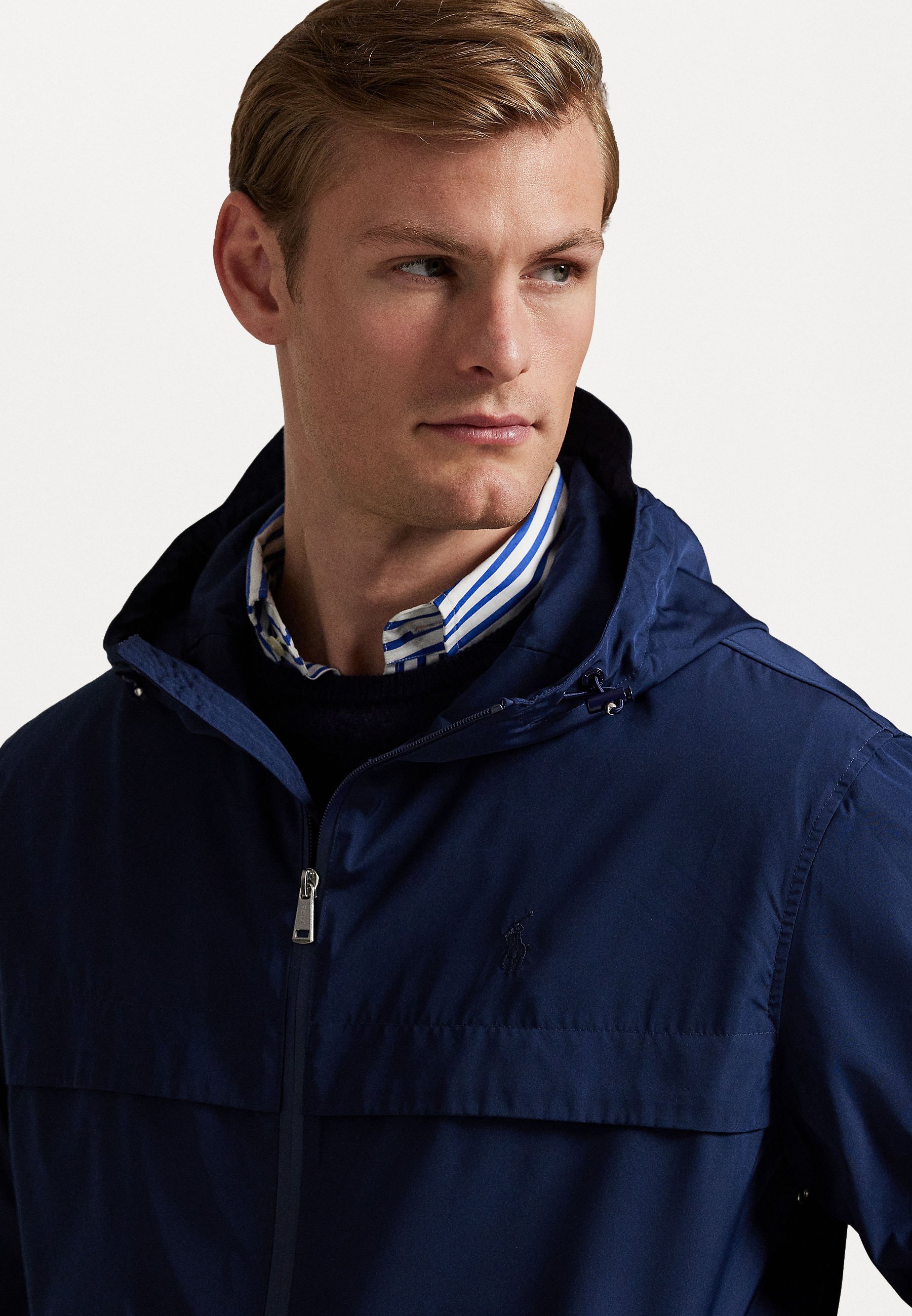 Polo Ralph Lauren LIGHTWEIGHT HOODED JACKET - Windbreaker - newport navy