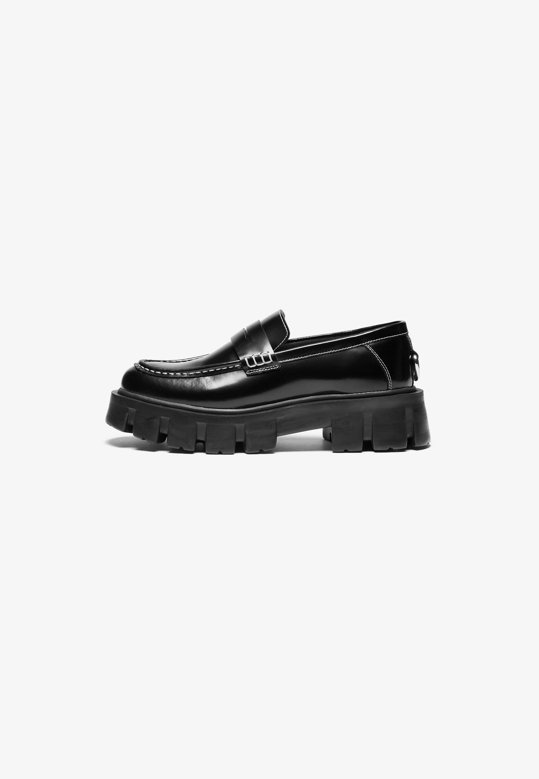 YOURTURN LEATHER UNISEX - Instappers - zwart