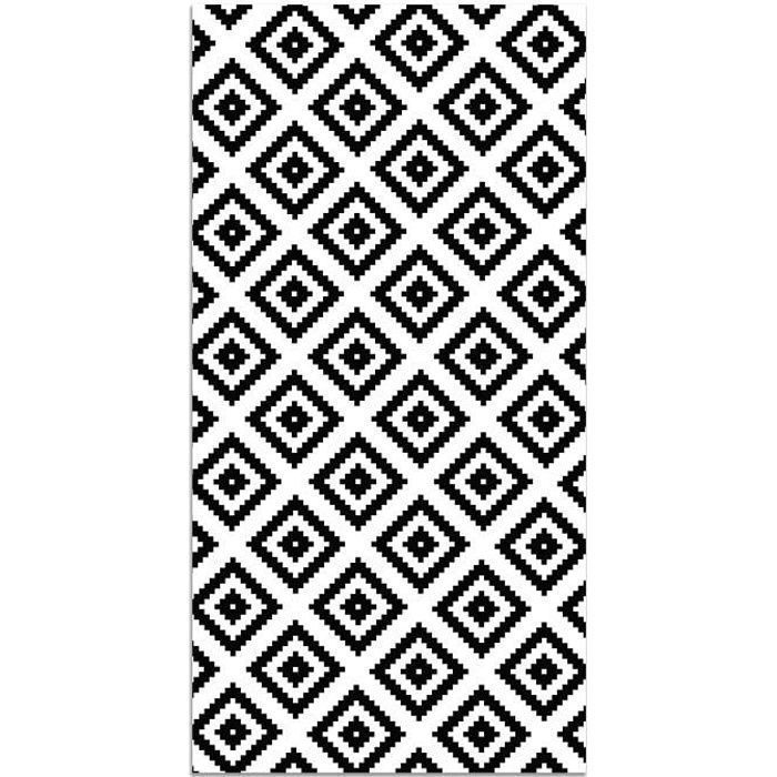 Alfombra de vinilo - EINNENFFER - 80x150 cm - Negra - Cuadrada - Interior