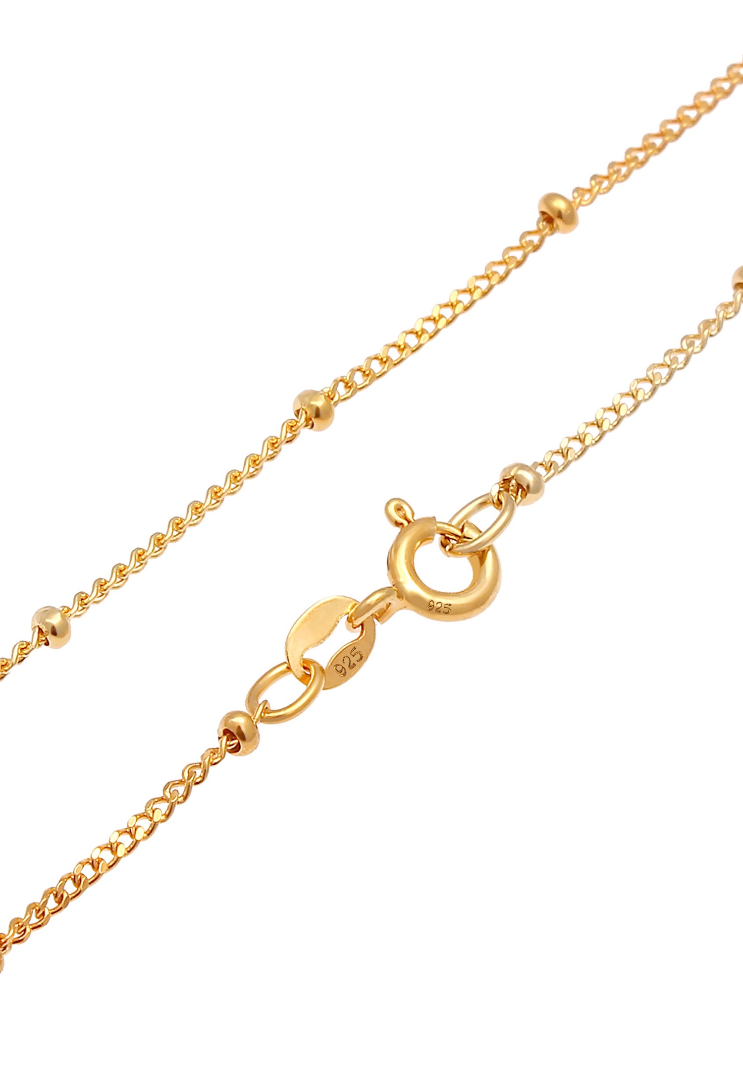 Elli Chaîne boule astro faucille demi-lune pour dames en 925/1000 argent massif