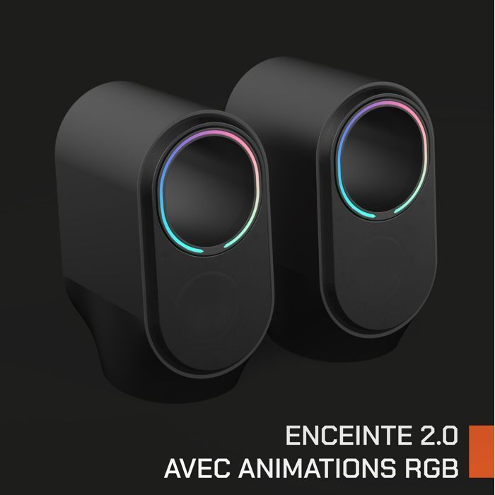 Bluetooth gaming speakers - NOVA GAMING - Cygnus - RGB LED - Black