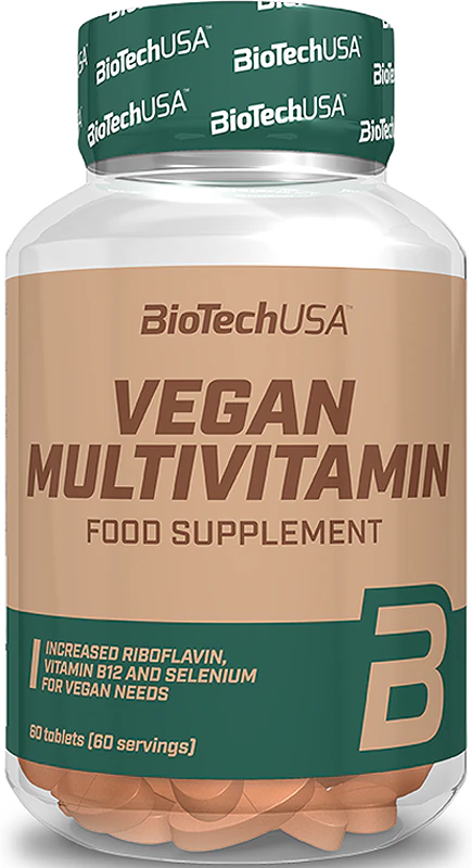 BioTechUSA Veganes Multivitamin-Nahrungsergänzungsmittel, umfassendes Multivitaminpräparat mit Mineralstoffen