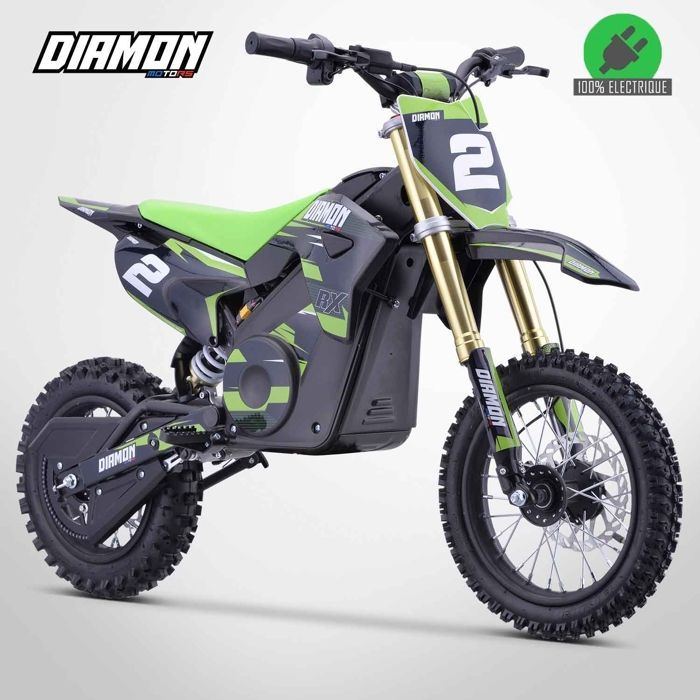 Moto Enfant Électrique 1300W / Moto cross ORION 1300W / 12/10 / Édition 2021 / Vert