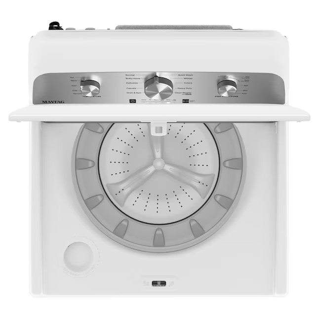 Maytag 4,5 köblábas nagy hatékonyságú keverőfejes felültöltős mosógép (fehér)