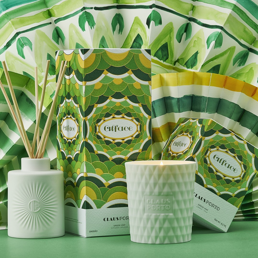 Claus Porto Candle Alface svijeća od zelenog lišća - 270 g