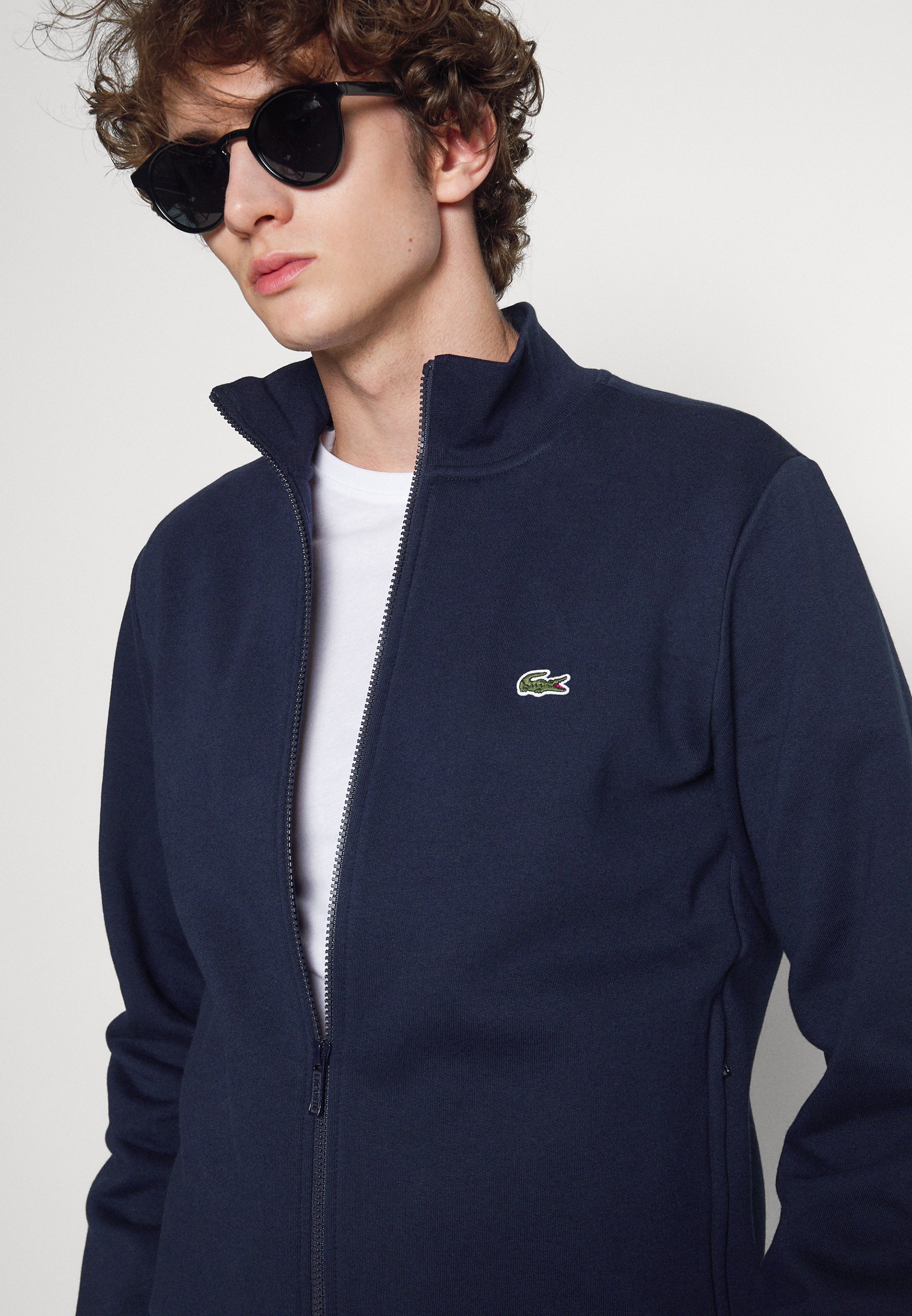 Lacoste UNISEX - Sweatshirt met rits - marineblauw