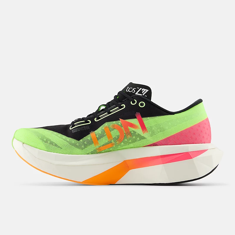 Męski TCS London Marathon FuelCell SuperComp Elitev4 – wybielona limonka, jaskrawe mango i neonowy róż