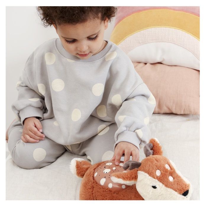 Cloud b - Fawn Star Projector Night Light Plush - BTL DIFFUSION
