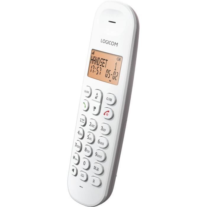Draadloze vaste telefoon - LOGICOM - DECT ILOA 150 SOLO - Taupe - Geen antwoordapparaat
