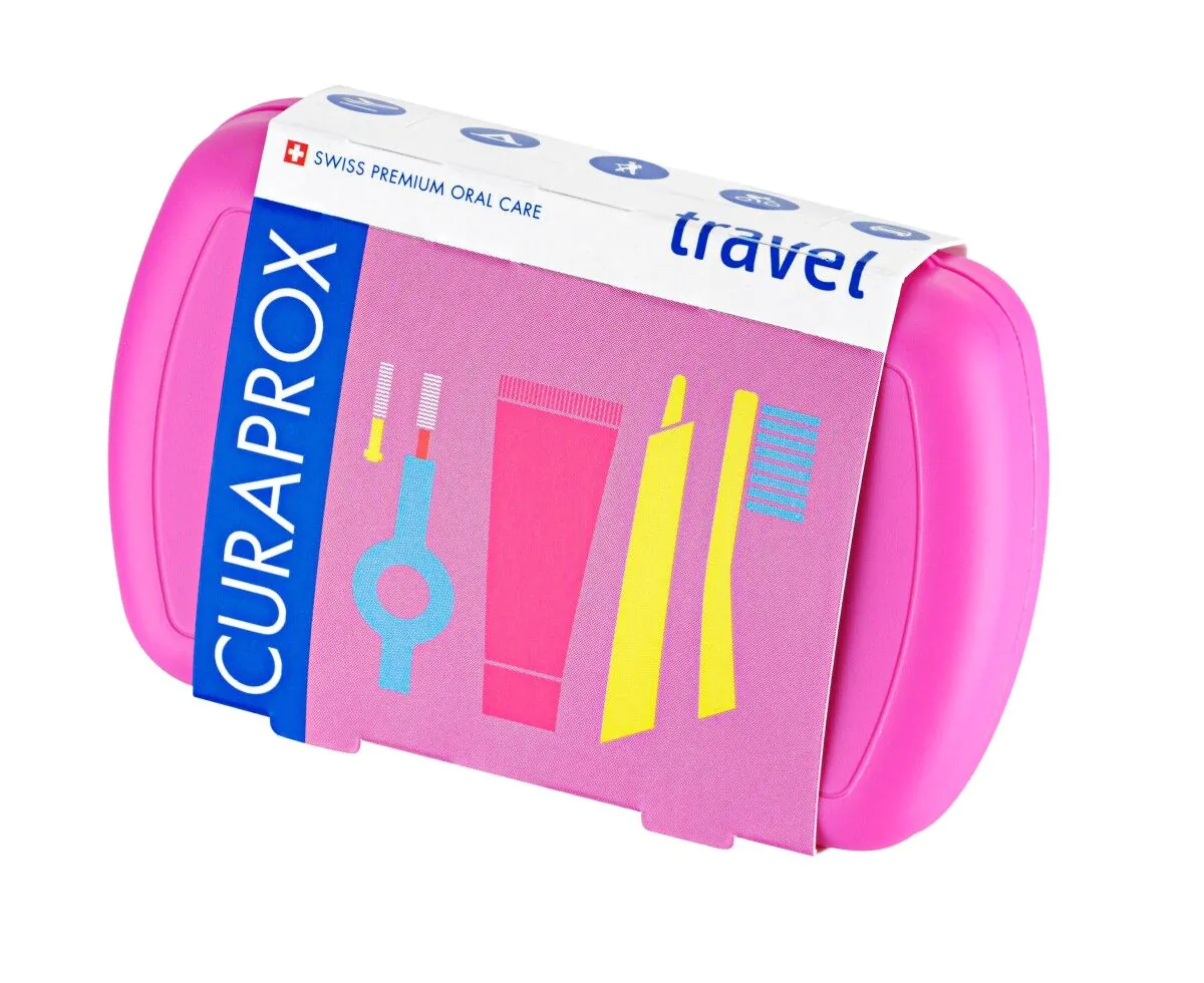 Curaprox Trave Set - zestaw różowy