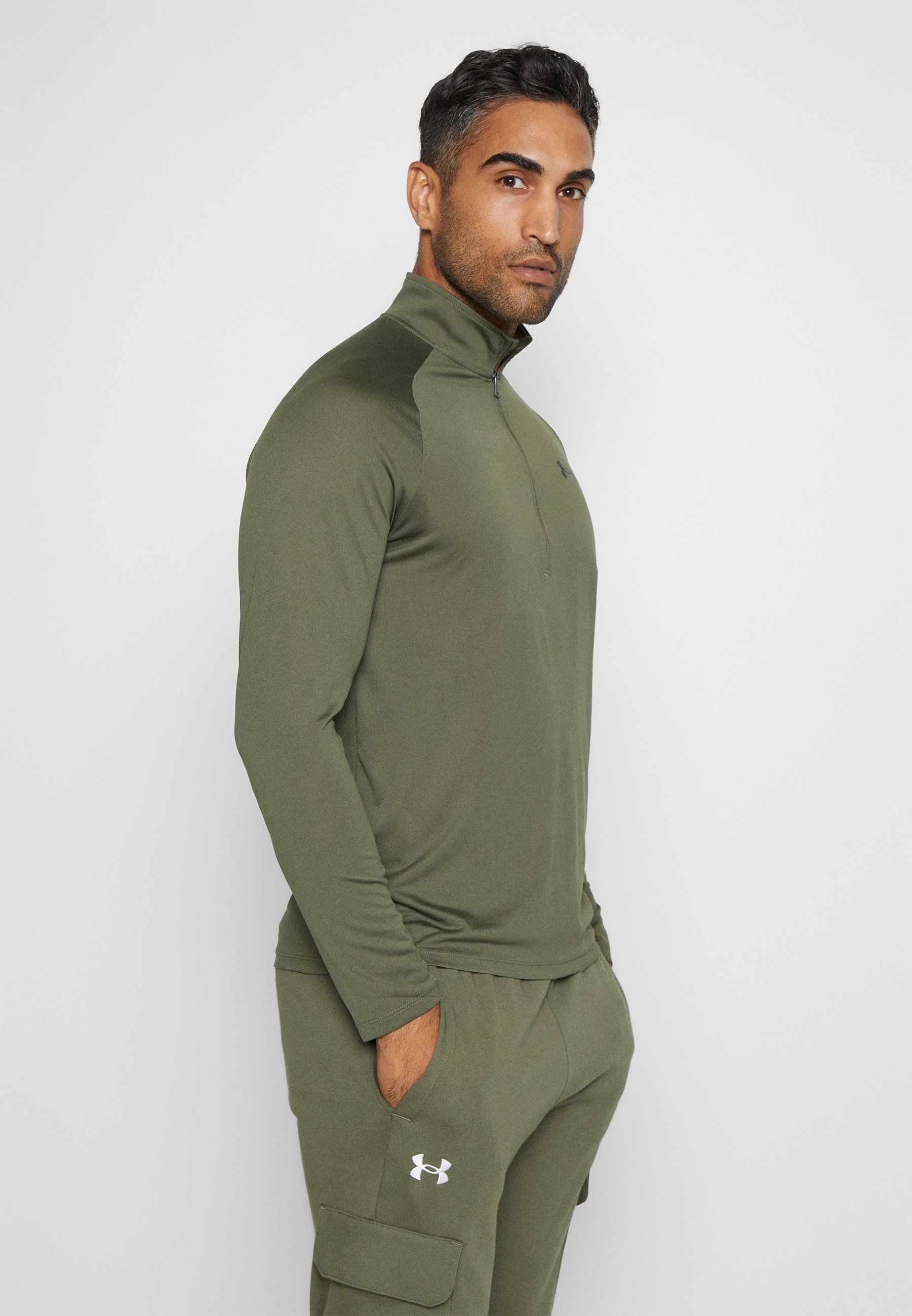 Maglia a maniche lunghe Under Armour TECH 2.0 - verde marino/nero