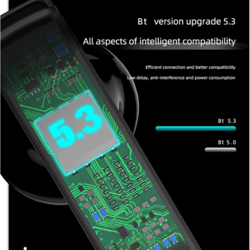 Smartek TWS-E90 Kabellose Kopfhörer, Sport-Stereo-Kopfhörer mit Mikrofon und Touch-Steuerung