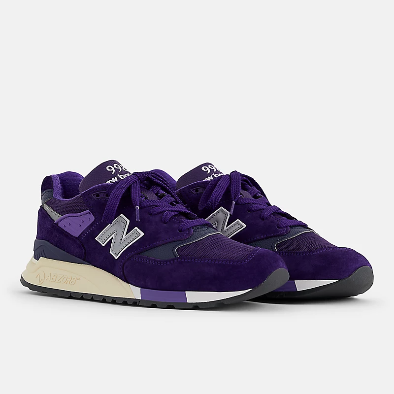 Unisex, gemaakt in de VS (998) - Pruim met zilver