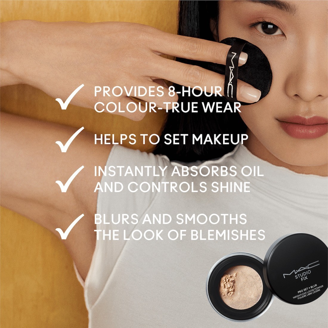 MAC Powder Fix Pro set + Blur lagani puder u prahu – 6,5 g