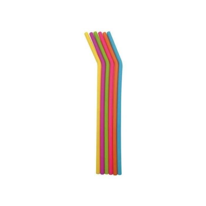 POINT VIRGULE - Set 6 pailles - 19.5 cm - Multicolores - DOTZ