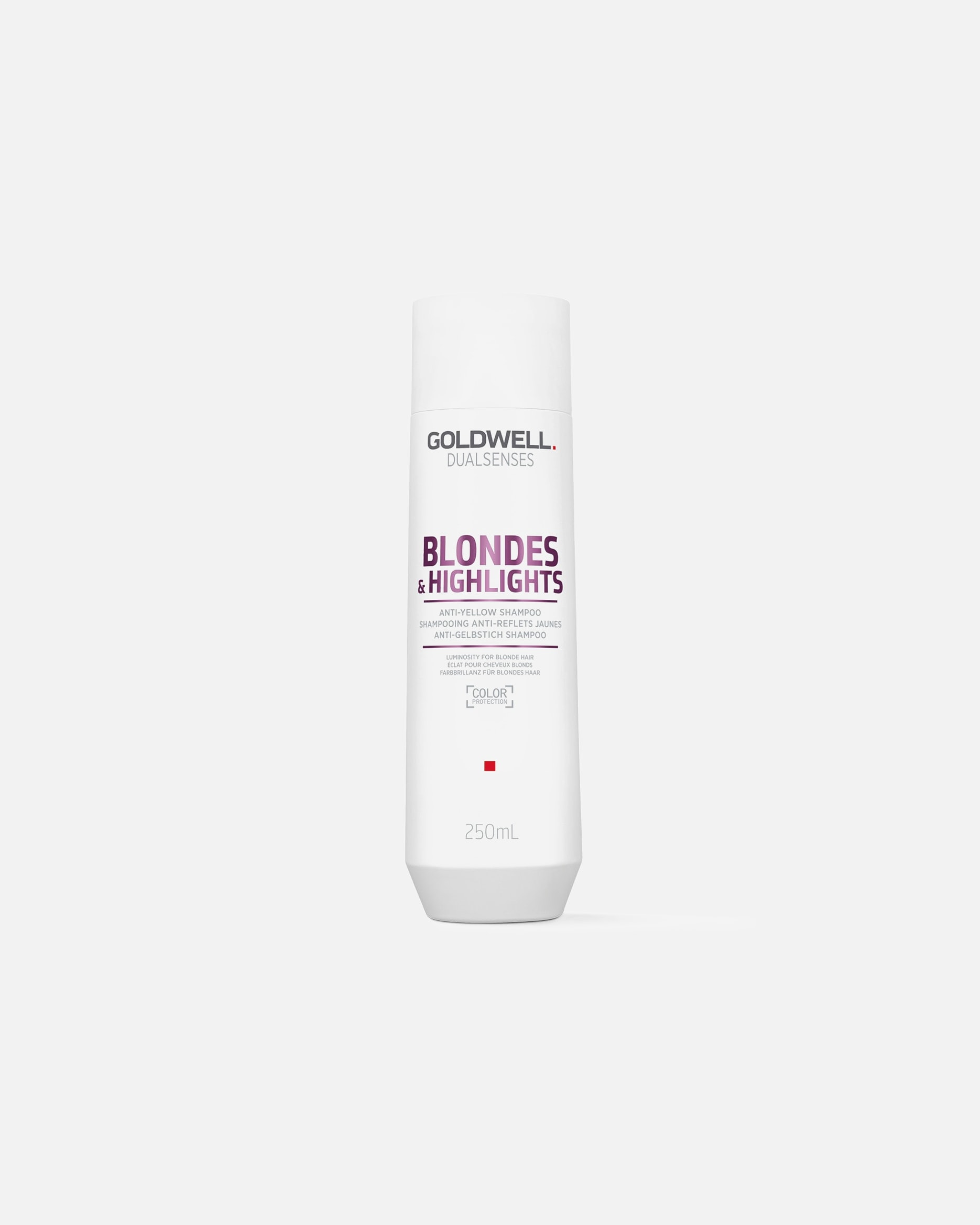 Goldwell Dualsenses shampoo vaaleille hiuksille ja raitoille, jotka peittävät keltaiset sävyt – 250 ml