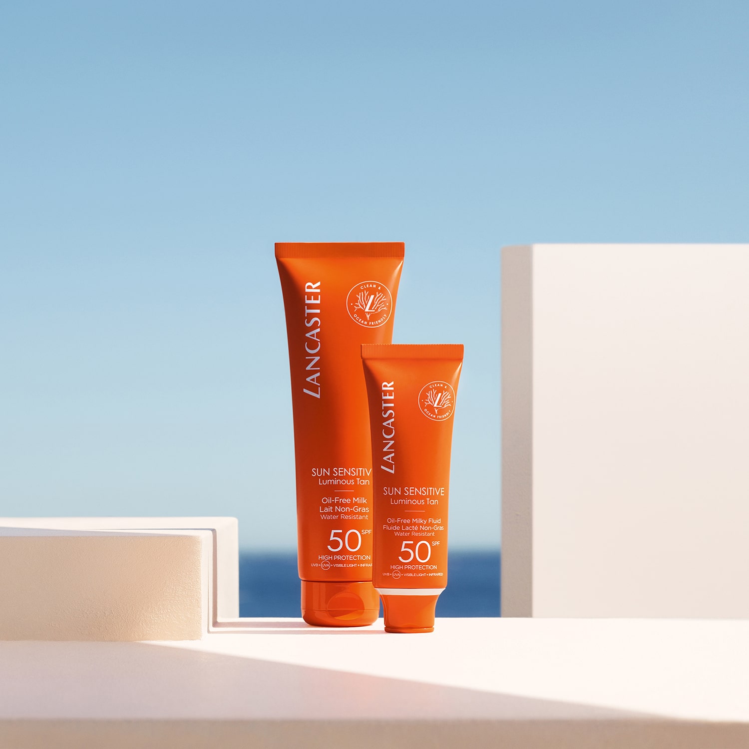 Sun Sensitive - olievrije vloeibare gezichtszonnebrandcrème SPF 50