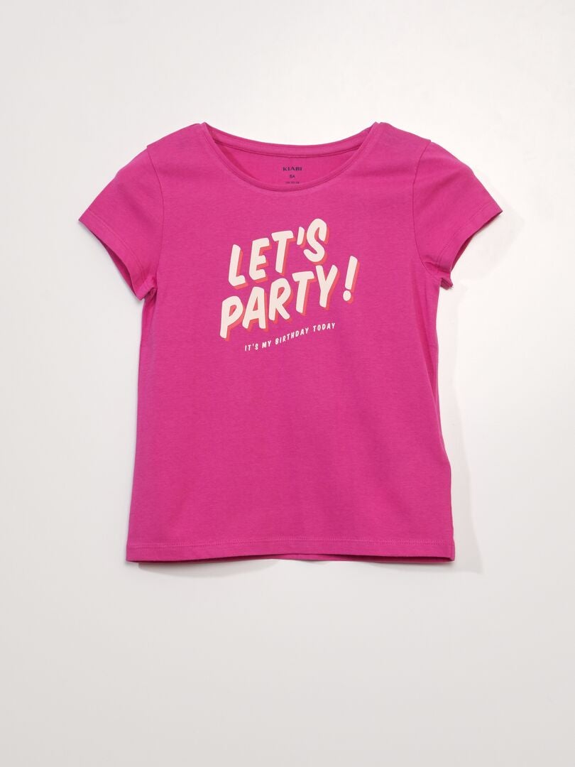 Camiseta de cumpleaños - ROSA