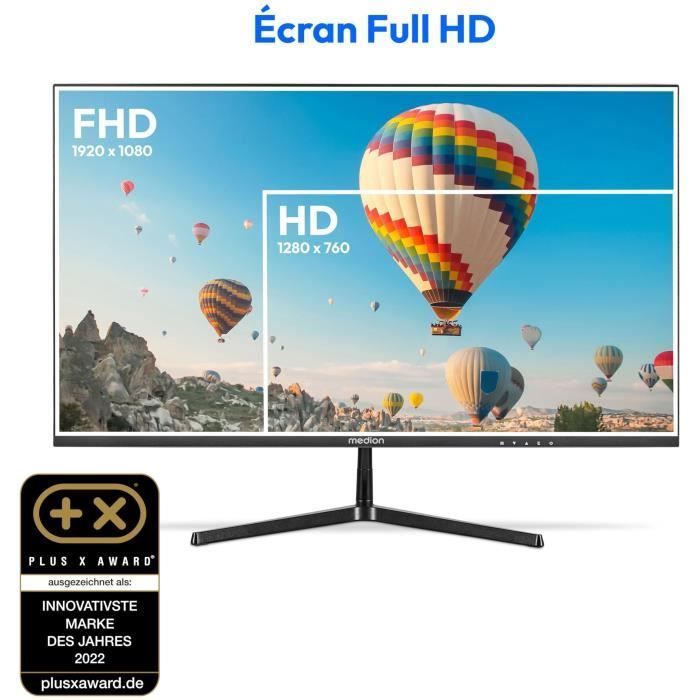 Ecran PC - MEDION - AKOYA P52218 MD 20150 - 54,6 cm (22'') Full HD - HDR10 - HDMI - Sans cadre