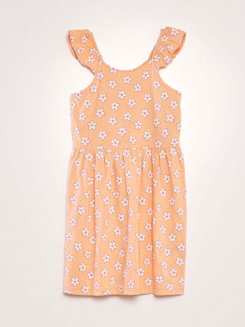 Vestido ligero estampado - NARANJA