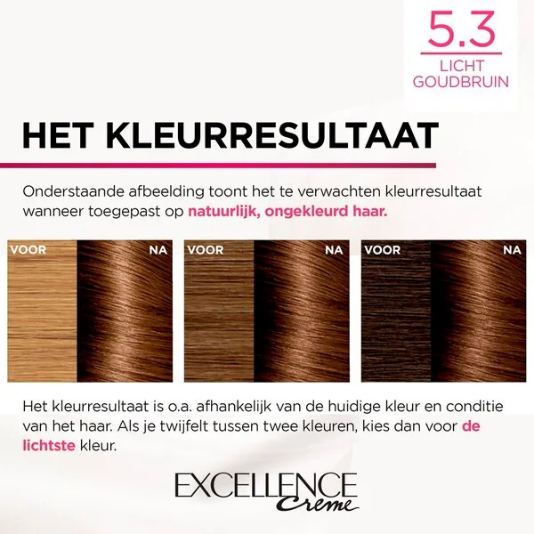 L'Oréal Paris Excellence Crème трајна боја за косу 5.3 златно светло смеђа