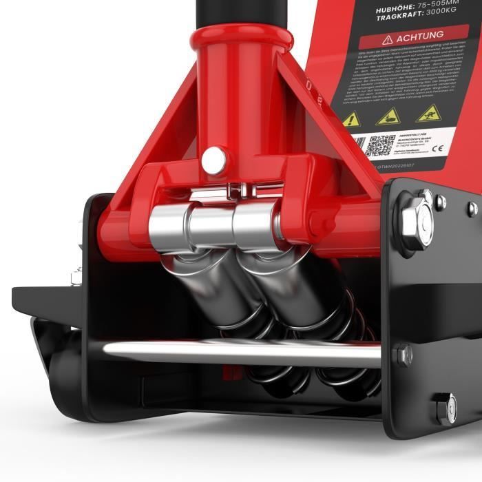 Macaco Hidráulico de Manobra GENTOR 3T | Macaco Hidráulico Ultra Plano de 75-505mm para Manobras Automotivas