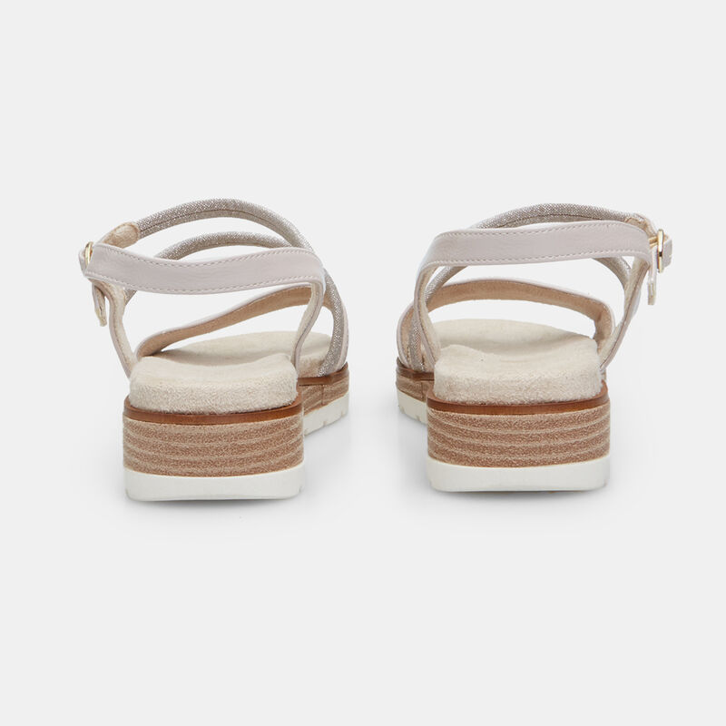 Damsandal med 3 cm platå