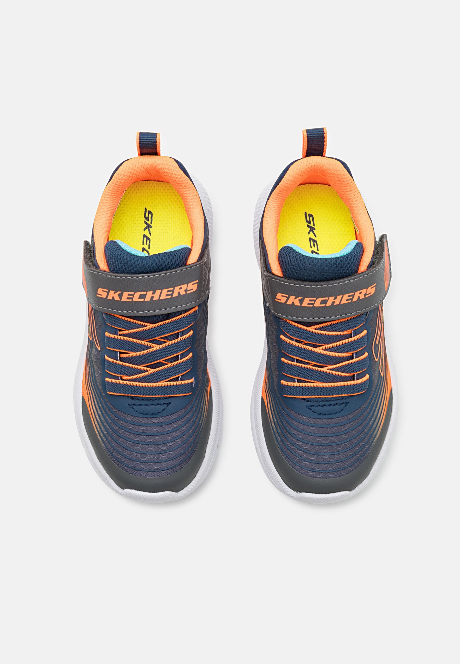 Skechers MICROSPEC ADVANCE - Sneakers - marineblauw/oranje/antraciet