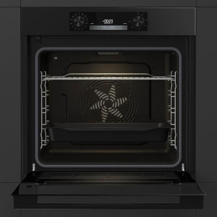 Pyrolytische inbouwoven - HISENSE - BI64211EPB - Zwart - Multifunctioneel - 77 liter - AirFry - Energieklasse A