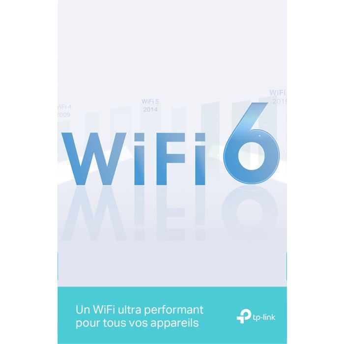 Router WiFi 6 TP-Link, router WiFi de doble banda AX de 3000 Mbps, WiFi 6, 5 puertos Gigabit, 4 antenas de alto rendimiento - Reacondicionado