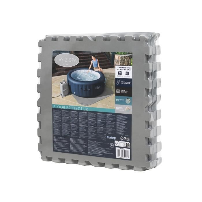 BESTWAY - Alfombrilla para spas Lay-Z-Spa® cuadrados o redondos, 196 x 196 cm