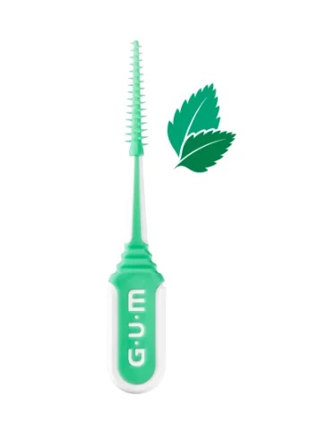 Brossettes interdentaires GUM Soft Pick Menthe, 80 pièces, pour un nettoyage efficace entre les dents.