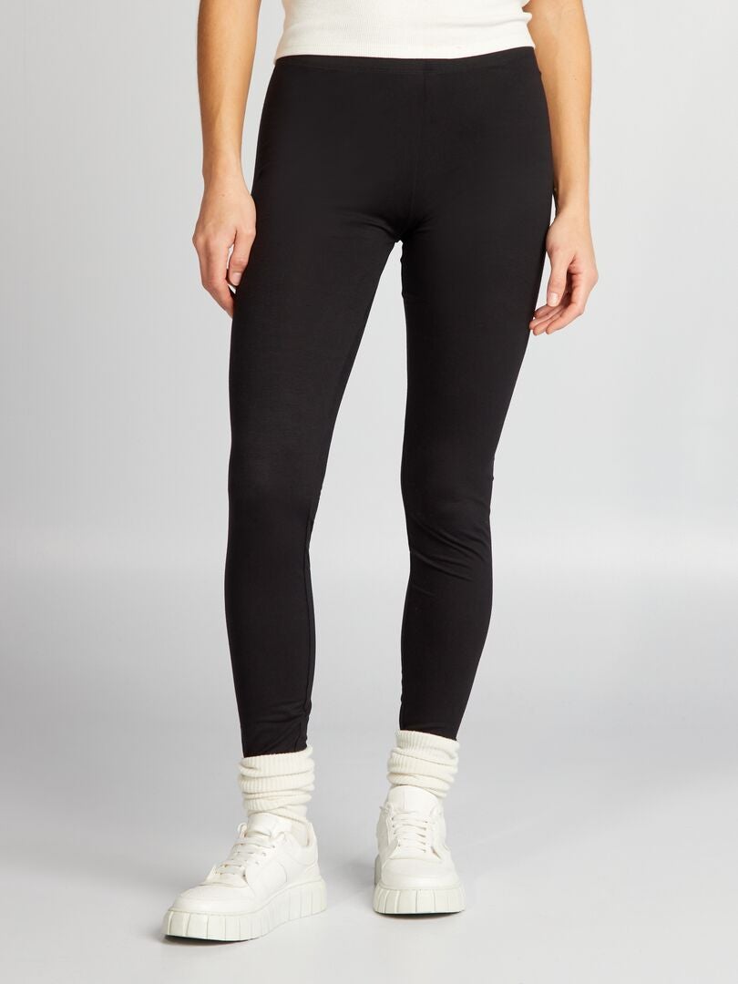 Lange legging - zwart