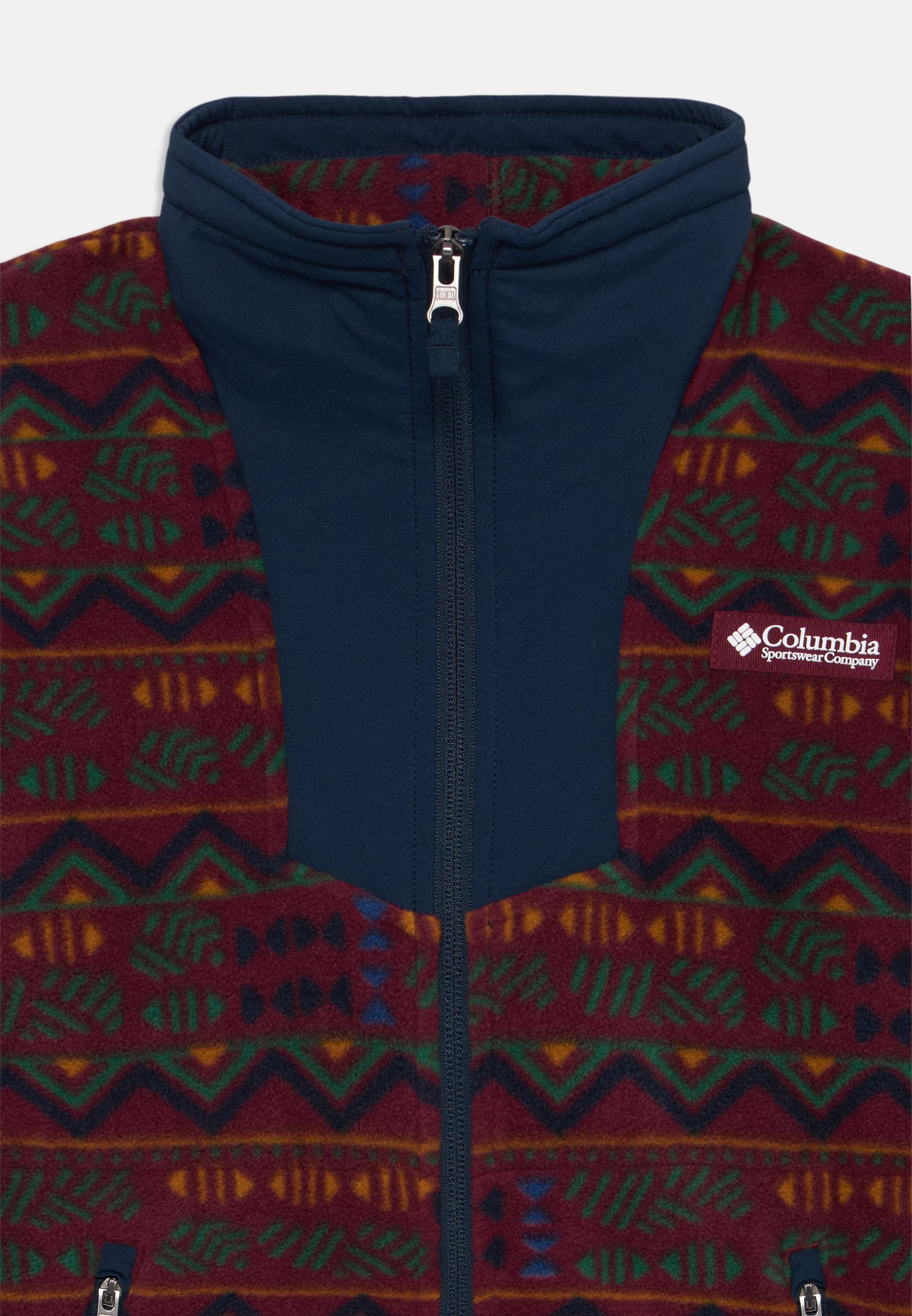 Veste polaire unisexe imprimée Columbia SEQUOIA GROVE - bordeaux/marine