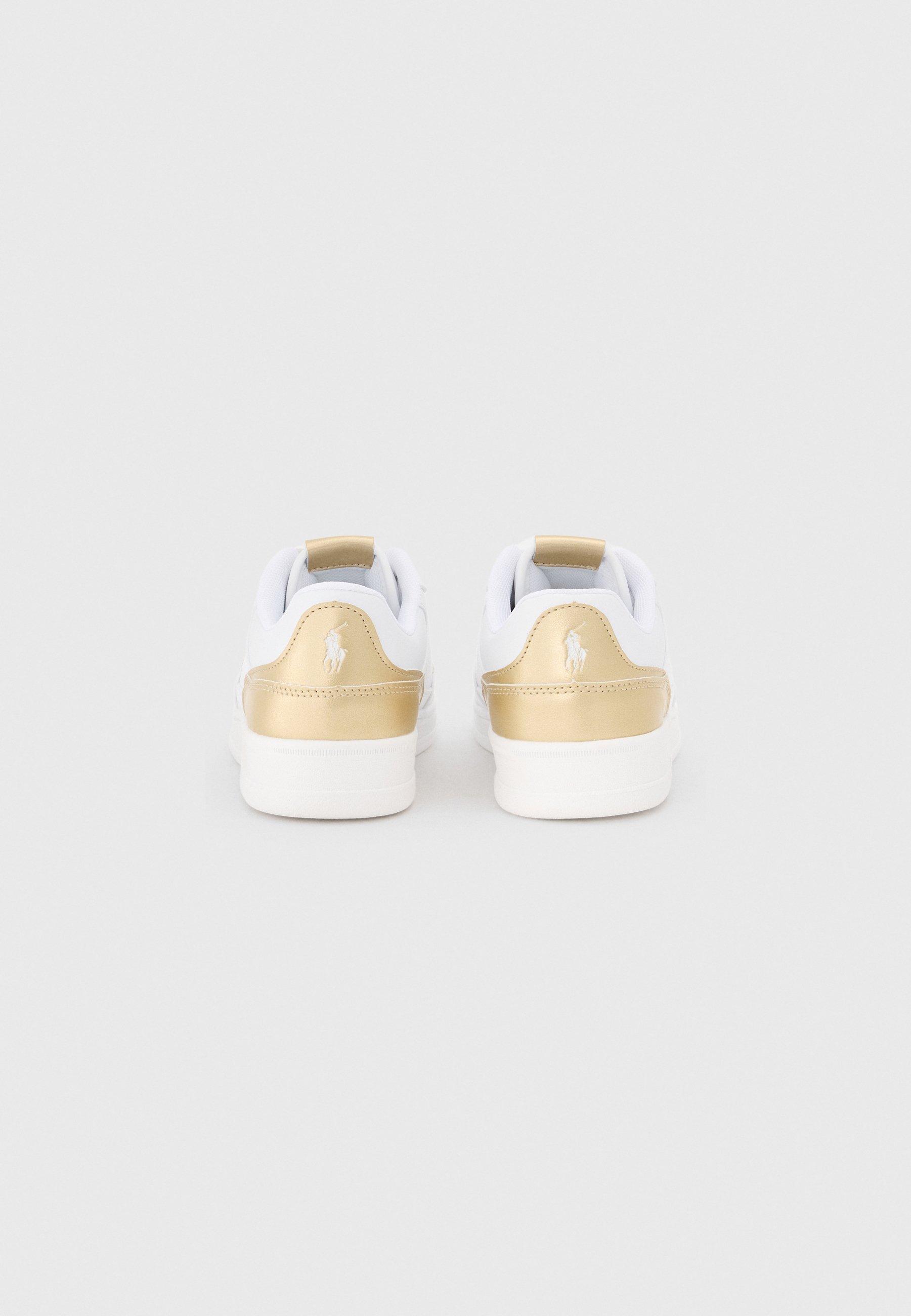 Baskets Polo Ralph Lauren MASTERS COURT II UNISEXE - blanches/dorées