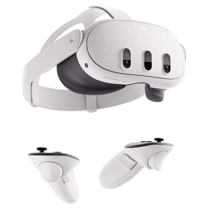 META QUEST Quest 3 512GB Virtual Reality Headset - White - Wireless - CLPL - 6 hours