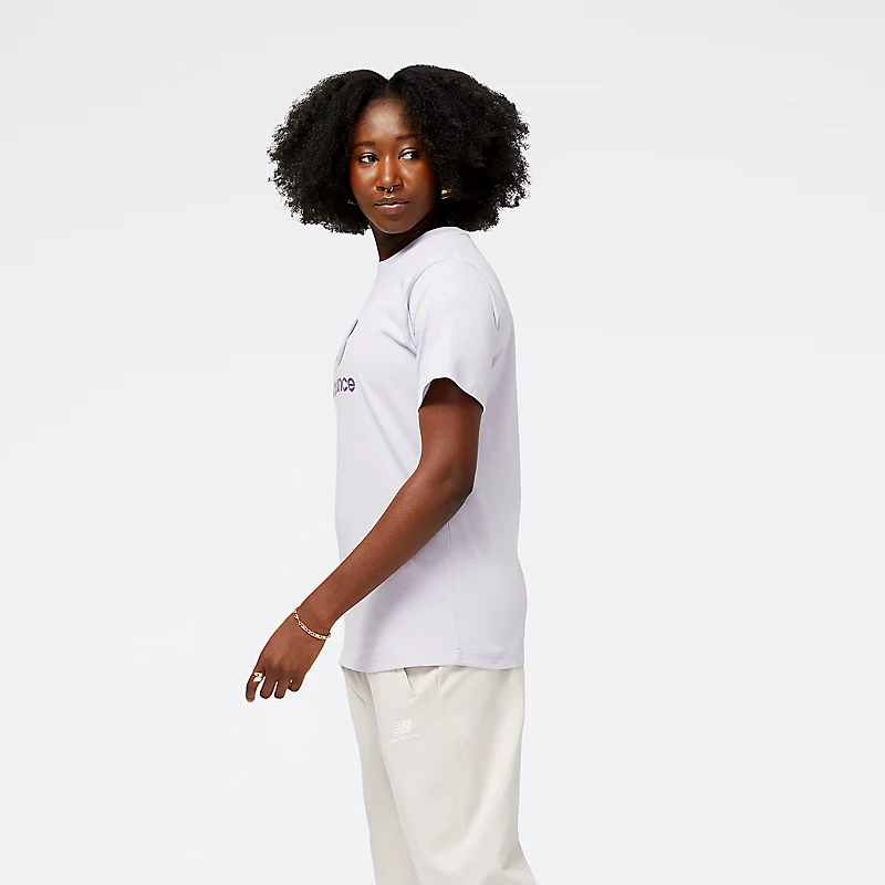 Tricou atletism cu grafică perlată pentru femei - GRI MOV