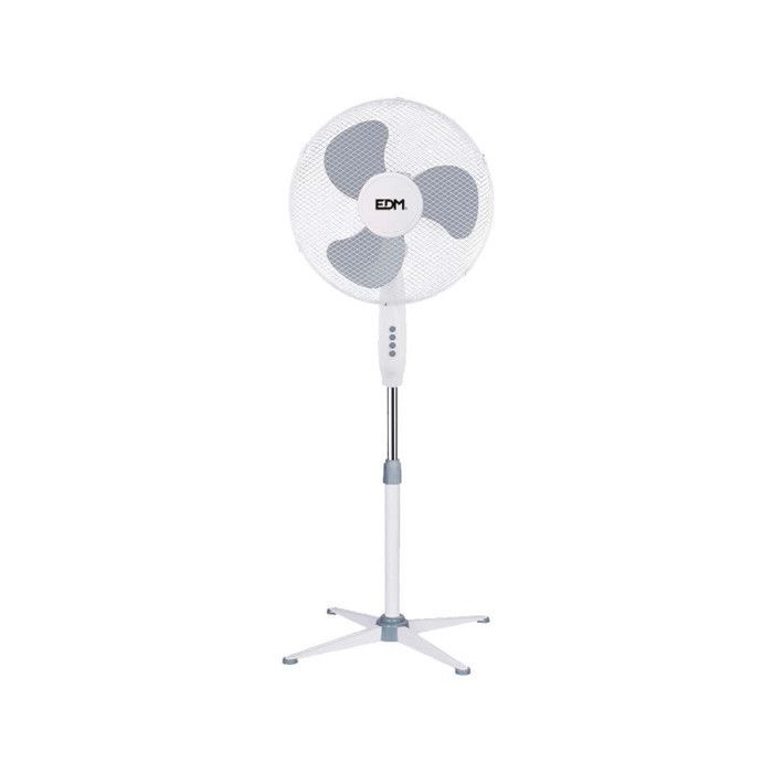 Ventilador de pedestal EDM 45W - 40cm - Branco 33500