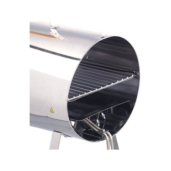 Fumoir électrique - Inox - 1100 W - 250 °C - Compact - Gril de table