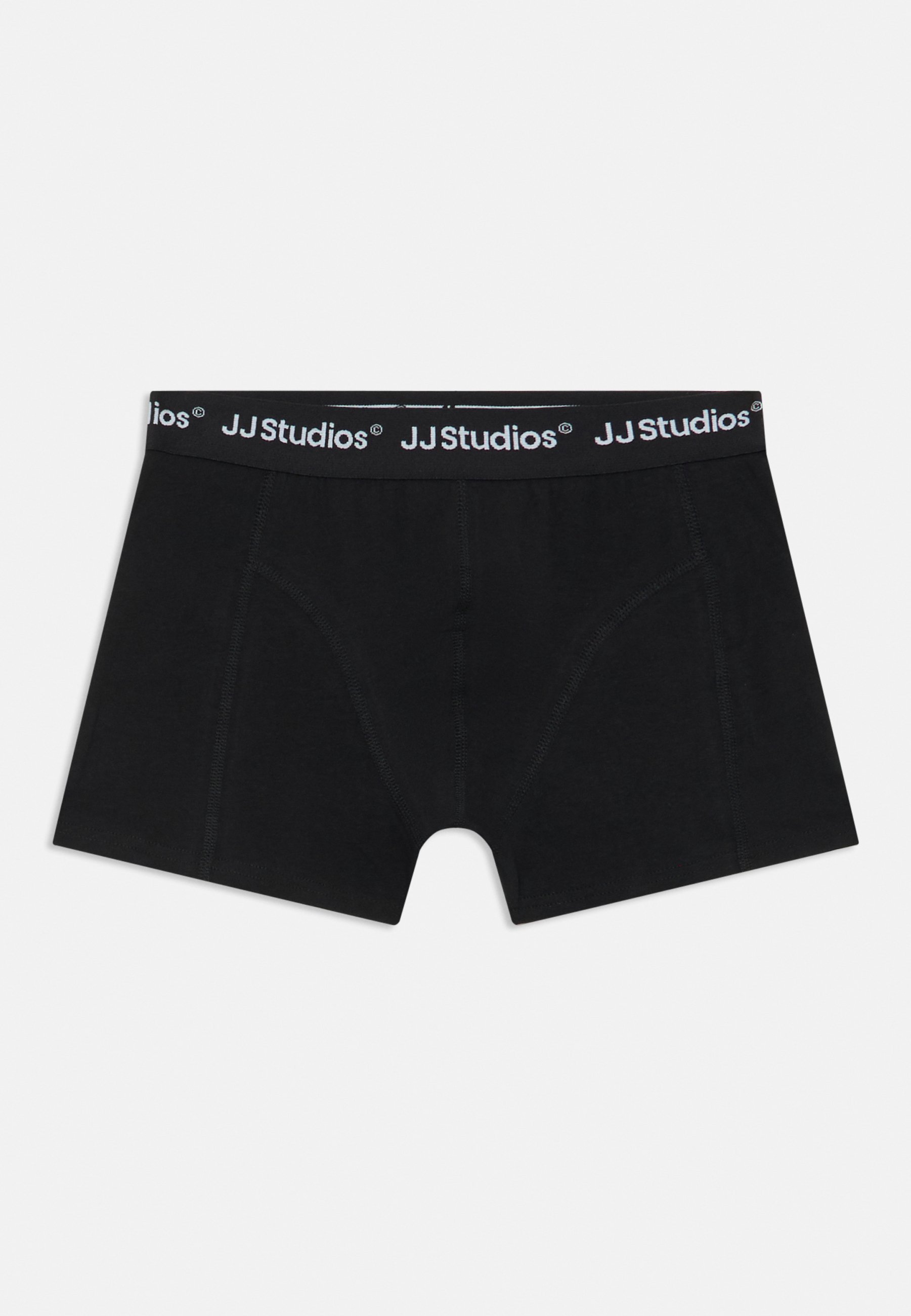 Jack & Jones Junior JACSOHO SOLID TRUNKS PACK 3 - Pantaloni - nero pacchetto/borsone/prugna perfetto