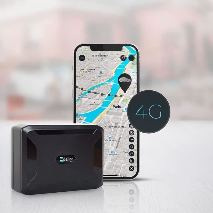 Salind 11 4G GPS Tracker for Cars, Motorcycles and Trucks with Built-in Magnet and Real-Time Tracking