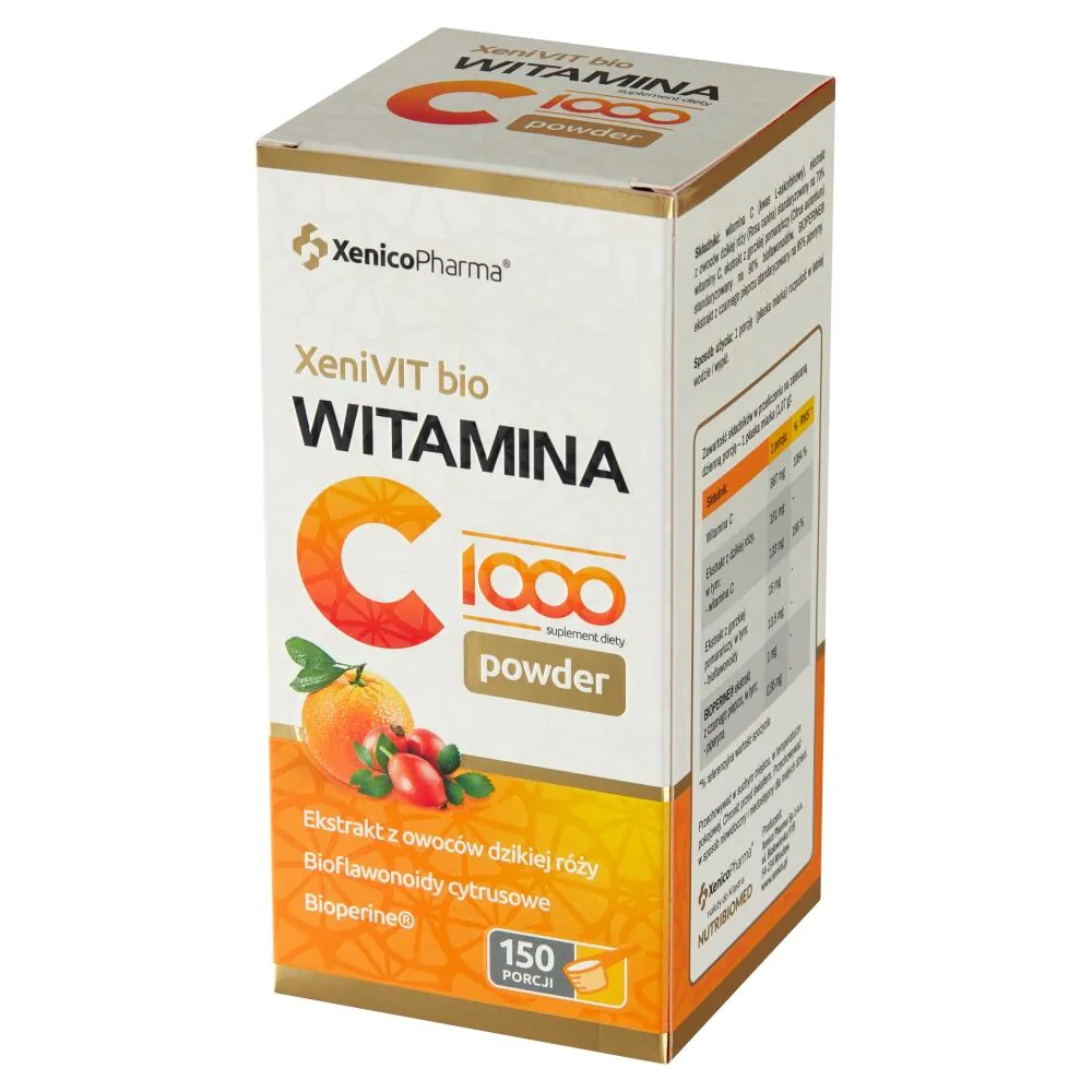 XeniVit Bio Witamina C 1000 Powder, Proszek do rozpuszczania
