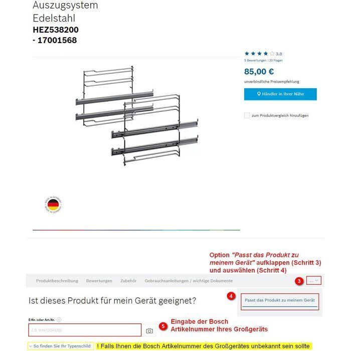 Panel de puerta - BOSCH - SMZ2056 - Para lavavajillas totalmente integrables - 60 cm - Acero inoxidable