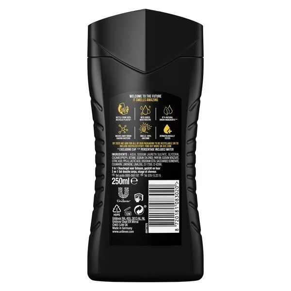 Axe Excite 3-u-1 gel za tuširanje i šampon<br>250ml