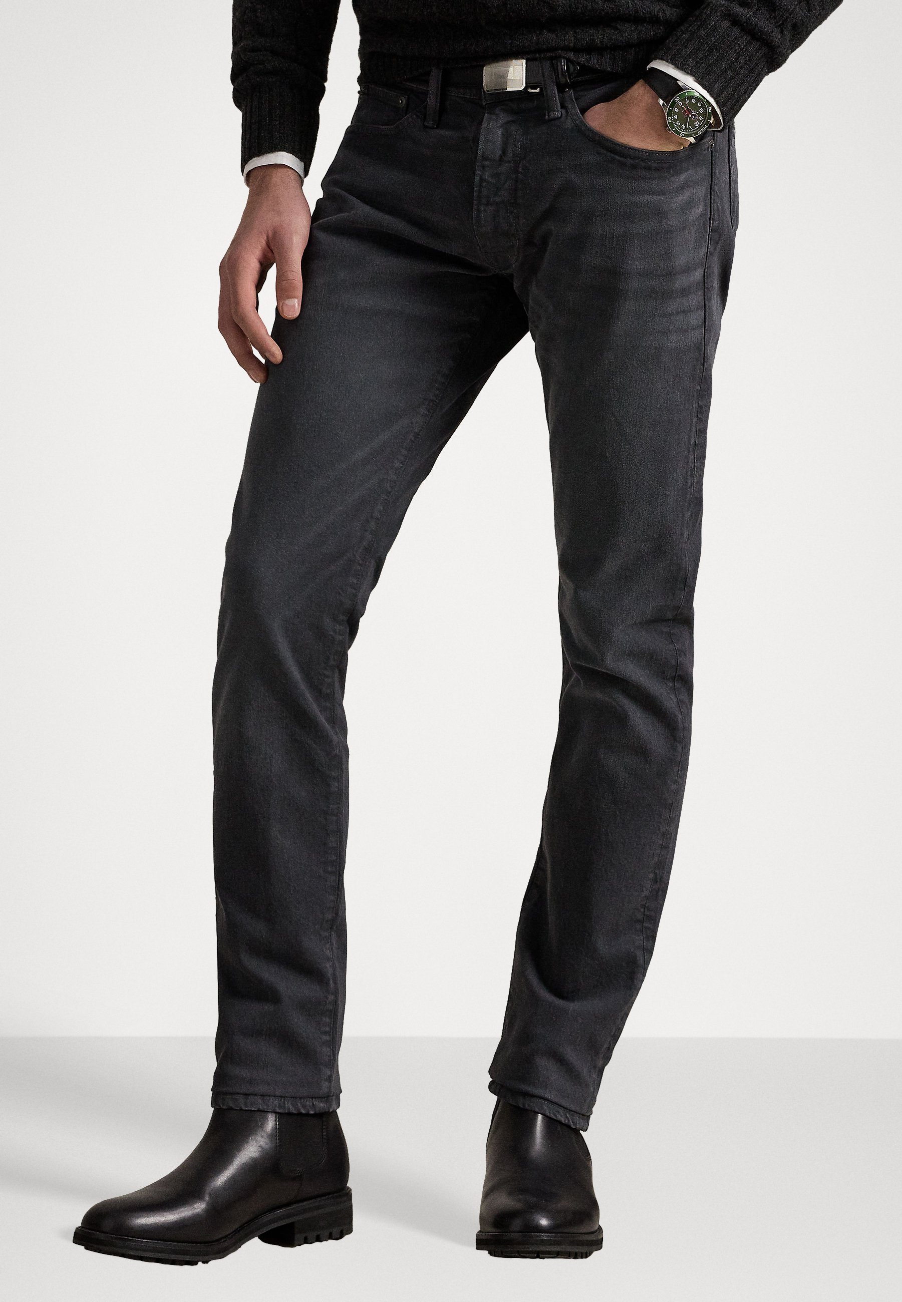PULSE SLIM POLO PONY STRETCH JEAN - Slim fit -farkut - denim grey