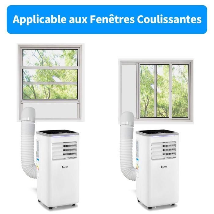 Condizionatore d'aria portatile ALIGHTUP da 10000 BTU - Timer e WiFi - Telecomando