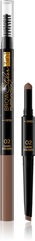 Eveline Cosmetics Brow Styler 3-in-1 Präzisions-Augenbrauenstift